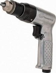 Ingersoll-Rand - 3/8" Reversible Keyed Chuck - Pistol Grip Handle, 2,000 RPM, 4 CFM, 0.5 hp, 90 psi - Americas Tooling