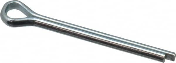 Value Collection - 1/8" Diam x 1-1/4" Long Extended Prong Cotter Pin - Grade 2, Zinc-Plated, Steel - Americas Tooling