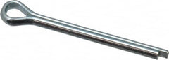 Value Collection - 1/8" Diam x 1-1/4" Long Extended Prong Cotter Pin - Grade 2, Zinc-Plated, Steel - Americas Tooling