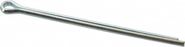 Value Collection - 1/8" Diam x 2-1/2" Long Extended Prong Cotter Pin - Grade 2, Zinc-Plated, Steel - Americas Tooling