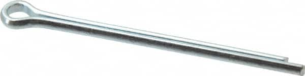 Value Collection - 5/32" Diam x 2-1/2" Long Extended Prong Cotter Pin - Grade 2, Zinc-Plated, Steel - Americas Tooling