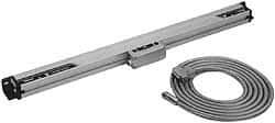 Mitutoyo - 6" Max Measuring Range, 0.0003" Resolution, 326mm Scale Length, Glass DRO Linear Scale - 3+3L0/1,000 µm Accuracy, IP53, 9.84' Cable Length, 0 to 45°C, Series AT113 - Americas Tooling