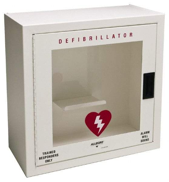 Allegro - Metal Defibrillator Case - 20-1/4 Inch Wide x 20-1/4 Inch High x 9-1/4 Inch Deep, Wall Mount - Americas Tooling