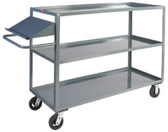 Jamco - 3,000 Lb Capacity, 3 Shelf, Steel Stock Truck - 30" Long x 48" Wide x 48" High, 6" Diam Phenolic Wheels - Americas Tooling