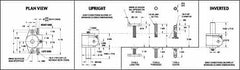 Joyce/Dayton - 1 Ton Capacity, 6" Lift Height, Upright Mechanical Screw Actuator - Threaded End - Americas Tooling