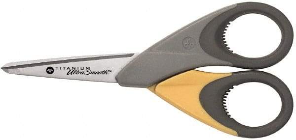 Clauss - 2" LOC, 5" OAL Titanium Standard Scissors - Ambidextrous, Straight Handle, For General Purpose Use - Americas Tooling