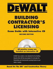 DeWALT - Building Contractors Licensing Exam Guide with CD-ROM Publication with CD-ROM, 2nd Edition - by American Contracotrs Exam Services, Pal Publications, 2008 - Americas Tooling