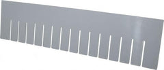 Quantum Storage - 22.4" Wide x 6" High, Gray Bin Divider - Use with DG93060 - Americas Tooling