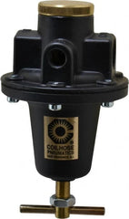 Coilhose Pneumatics - 1/2 NPT Port, 80 CFM, Cast Aluminum Heavy-Duty T-Handle Regulator - 0 to 125 psi Range, 250 Max psi Supply Pressure, 1/4" Gauge Port Thread, 4" Wide x 7" High - Americas Tooling