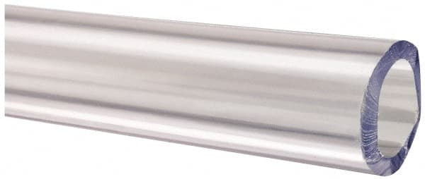 Made in USA - 5/8" ID x 7/8" OD, 1/8" Wall Thickness, Cut to Length (100' Standard Length) PVC Tube - Clear, 40 Max psi, 68 Shore A Hardness - Americas Tooling