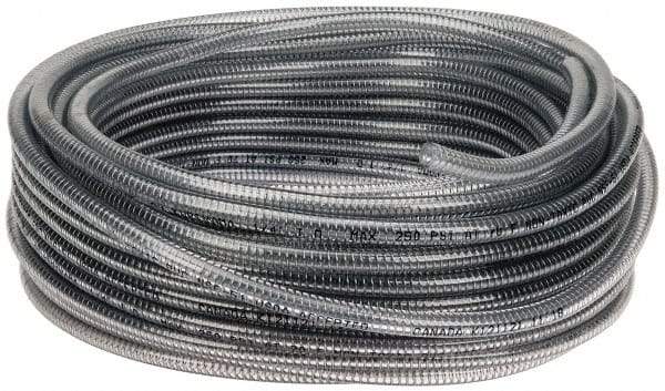 Kuriyama of America - 1/4" ID x 1/2" OD, 100' Long, PVC Tube - Clear, 250 Max psi - Americas Tooling