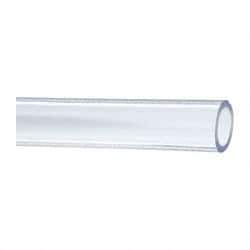 Made in USA - 1" ID x 1-3/8" OD, 3/16" Wall Thickness, Cut to Length (50' Standard Length) PVC Tube - Clear, 45 Max psi, 68 Shore A Hardness - Americas Tooling