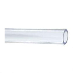 Made in USA - 1" ID x 1-3/8" OD, 3/16" Wall Thickness, Cut to Length (50' Standard Length) PVC Tube - Clear, 45 Max psi, 68 Shore A Hardness - Americas Tooling