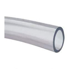 Made in USA - 1-1/4" ID x 1-5/8" OD, 3/16" Wall Thickness, Cut to Length (50' Standard Length) PVC Tube - Clear, 31 Max psi, 68 Shore A Hardness - Americas Tooling