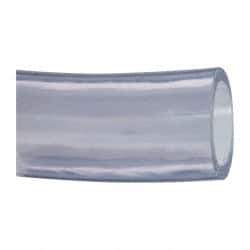 Made in USA - 2" ID x 2-1/2" OD, 1/4" Wall Thickness, Cut to Length (50' Standard Length) PVC Tube - Clear, 35 Max psi, 68 Shore A Hardness - Americas Tooling