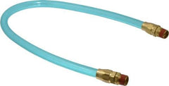 Coilhose Pneumatics - 3/8" ID 2' Long Lead-In Whip Hose - MNPT Swivel x MNPT Swivel Ends, 140 Working psi, -20 to 165°F, 3/8" Fitting, - Americas Tooling