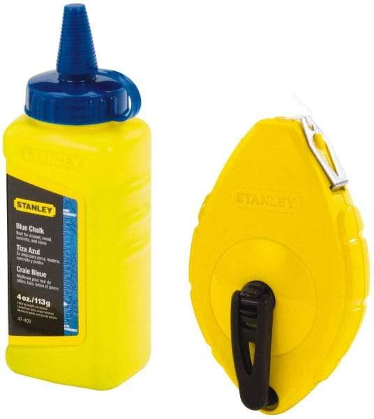 Stanley - 100' Long Reel & Chalk Set - Blue - Americas Tooling