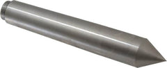 Riten - 1.078" Head Diam, Hardened Tool Steel Standard Point Solid Dead Center - B&S 9 Brown & Sharpe Taper, 1.078" Point Diam, 6-1/2" OAL - Americas Tooling