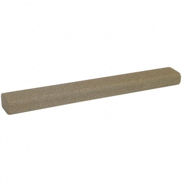 Norton - 10" Long x 1-5/16" Wide x 3/4" Thick, Aluminum Oxide Sharpening Stone - Flat Stone, Coarse Grade - Americas Tooling