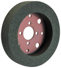 Norton - 6" Diam, 4" Hole Size, 1-1/4" Overall Thickness, 60 Grit, Type 2 Tool & Cutter Grinding Wheel - Medium Grade, Silicon Carbide, I Hardness, Vitrified Bond, 3,600 RPM - Americas Tooling