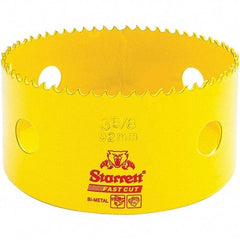 Starrett - 3-5/8" Diam, 1-5/8" Cutting Depth, Hole Saw - High Speed Steel Saw, Toothed Edge - Americas Tooling