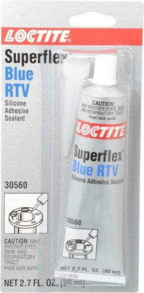 Loctite - 80 mL Tube Blue RTV Silicone Joint Sealant - 30 min Tack Free Dry Time, 24 hr Full Cure Time, Series 270 - Americas Tooling