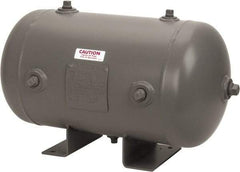 Made in USA - 9.8 Gallon, 200 Max psi Universal Horizontal Tank - 3/4" Inlet, 23" Tank Length x 12" Tank Diam - Americas Tooling