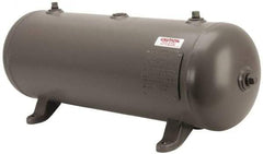 Made in USA - 10 Gallon, 200 Max psi Horizontal Tank - 30" Tank Length x 10" Tank Diam - Americas Tooling