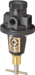 Coilhose Pneumatics - 3/8 NPT Port, 40 CFM, Cast Aluminum Tamper Proof Heavy-Duty T-Handle Regulator - 0 to 200 psi Range, 250 Max psi Supply Pressure, 1/4" Gauge Port Thread, 3" Wide x 5-1/2" High - Americas Tooling