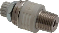 SMC PNEUMATICS - 1/8" Male NPT Metering Valve With Silencer - 3.6mm squared Orifice & 20 dB Noise Reduction Rate - Americas Tooling