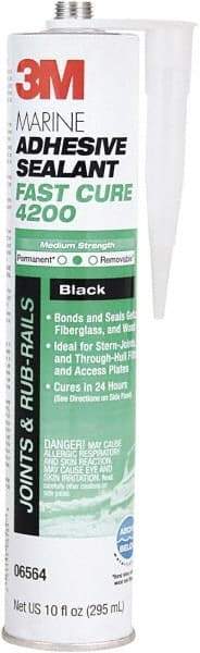 3M - 12.8 oz Cartridge White Polyurethane Marine Adhesive Sealant - 190°F Max Operating Temp, 48 hr Tack Free Dry Time - Americas Tooling