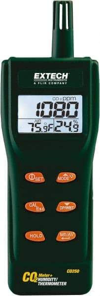 Extech - -14 to 140°F, 0 to 9.99% Humidity Range, Air Quality Monitor - Americas Tooling