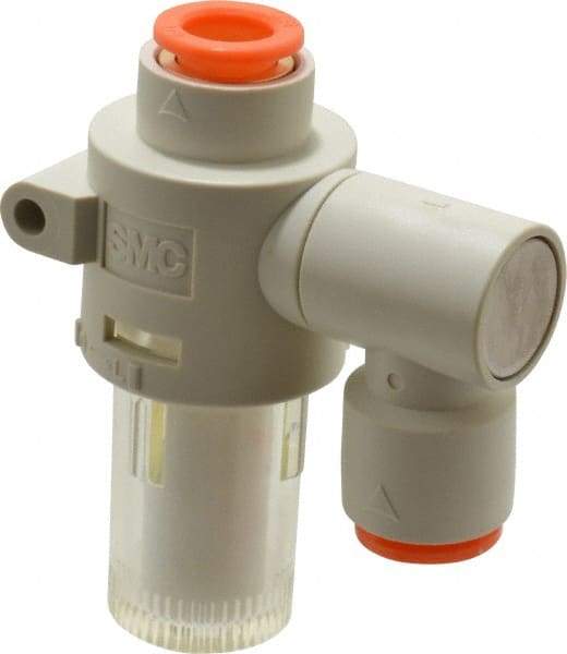 SMC PNEUMATICS - 3/8" Vacuum Suction Filter - 2.7 SCFM - Americas Tooling