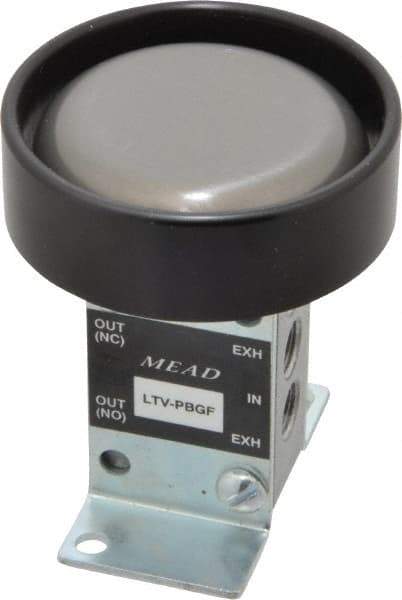 Mead - 0.24 CV Rate Ergonomic Low Stress Valve - 14 CFM, 125 Max psi, Foot Mount - Americas Tooling