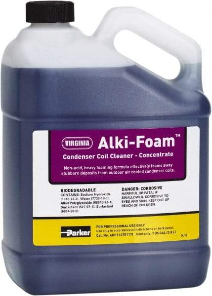 Parker - 1 Gal HVAC Coil Cleaner - For Cleaning Fin & Tube Surfaces of Outdoor A/C & Refrigeration Condensers Additional Information Outdoor Condenser Coil Cleaner - Americas Tooling