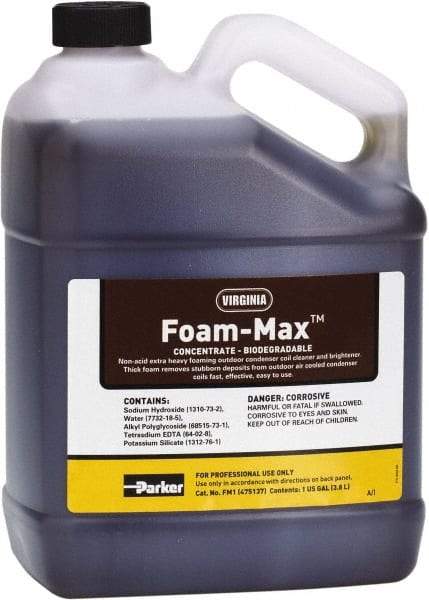Parker - 1 Gal HVAC Coil Cleaner - For Extra Tough Cleaning Jobs - Americas Tooling