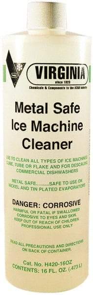 Parker - 16 oz Bottle Metal Safe Ice Machine Cleaner & Scale Remover - For Ice Machines: Cube, Tube, Flake & Commercial Dishwasher - Americas Tooling