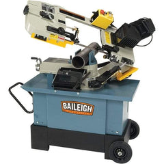 Baileigh - 7 x 10.23" Manual Combo Horizontal & Vertical Bandsaw - 1 Phase, 45° Vise Angle of Rotation, 1 hp, 110/220 Volts, Geared Head Drive - Americas Tooling