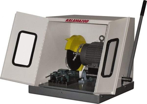 Kalamazoo - 10" Blade Diam, 5/8" Arbor Hole, Straight Chop & Cutoff Saw - 3,450 RPM, 2 hp, 220/440 Volts, 3 Phase - Americas Tooling