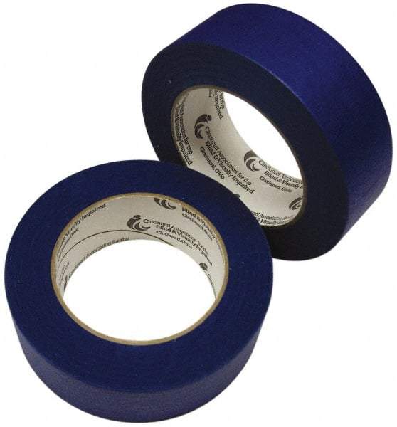 Ability One - 2" x 60 Yds Blue Duct Tape - 9 mil, Rubber Adhesive - Americas Tooling