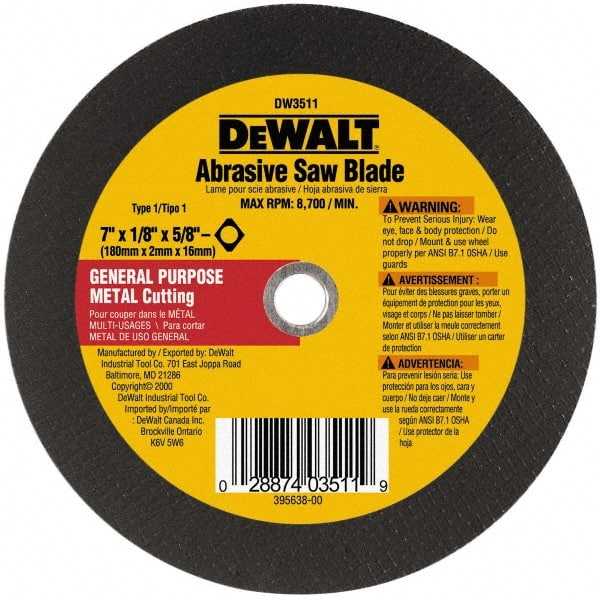 DeWALT - Cutoff Wheel - - Exact Industrial Supply