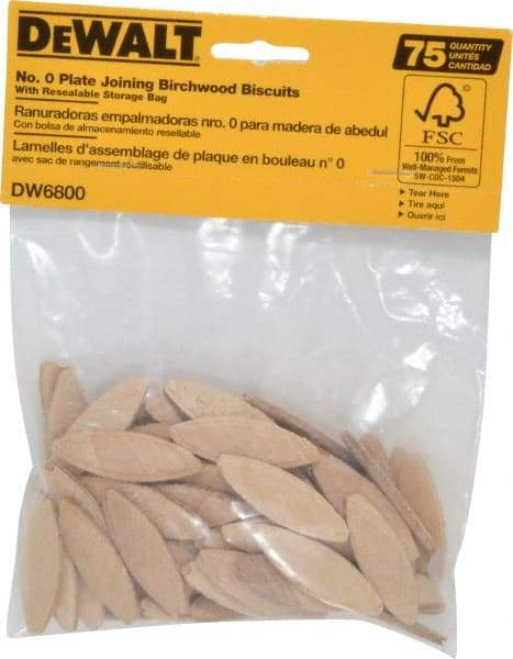 DeWALT - Size 0 Biscuits - 75 Pieces - Americas Tooling