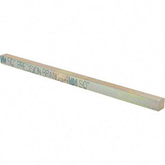 Precision Brand - 12" Long, Zinc Yellow Dichromate Key Stock - Oversized Key Stock - Americas Tooling