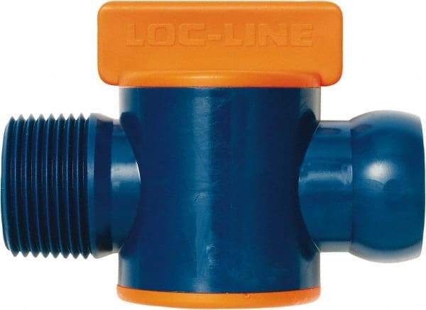 Loc-Line - 3/4" ID Coolant Hose NPT Valve - Male to Female Connection, Acetal Copolymer Body, NPT, Use with Loc-Line Modular Hose Systems - Americas Tooling