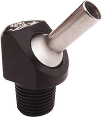 QPM Products - 0.16" ID x .50" L Coolant Hose Nozzle - 1/8" NPT, Use with CNC Lathes - Americas Tooling