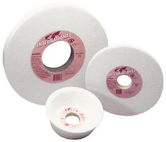 Grier Abrasives - 8" Diam x 1-1/4" Hole x 1/4" Thick, I Hardness, 100 Grit Surface Grinding Wheel - Americas Tooling