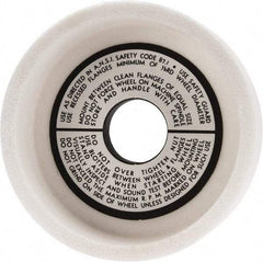 Grier Abrasives - 5" Diam, 1-1/4" Hole Size, 1-1/2" Overall Thickness, 80 Grit, Type 6 Tool & Cutter Grinding Wheel - Medium Grade, Aluminum Oxide, K Hardness, Vitrified Bond, 4,966 RPM - Americas Tooling