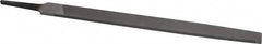 Nicholson - 12" Long, Second Cut, Mill American-Pattern File - Single Cut, 7/32" Overall Thickness, Tang - Americas Tooling