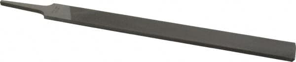 Nicholson - 10" Long, Second Cut, Hand American-Pattern File - Double Cut, 1/4" Overall Thickness, Tang - Americas Tooling