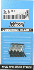 Noga - N1 Right-Handed Cobalt Deburring Swivel Blade - Use on Cross Hole, Hole Edge & Straight Edge Surfaces - Americas Tooling